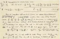  ?? EFE ?? El manuscrito de Albert Einstein sobre su famosa teoría.