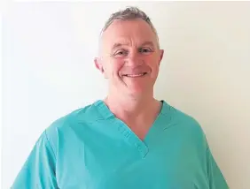  ??  ?? > Consultant trauma and orthopaedi­c surgeon at Nuffield Health Cardiff and Vale Hospitals, Chris Wilson