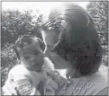  ?? ?? Marion McMillan with baby son she was forced to give up