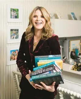  ?? KARSTEN MORAN/THE NEW YORK TIMES ?? “Today” co-host Jenna Bush Hager, seen Dec. 13 in her New York office, has highlighte­d 49 books since 2019 as part of her “Read With Jenna” book club.