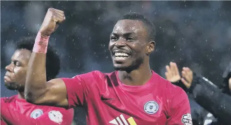  ??  ?? Gaby Zakuani will be back at the ABAX Stadium with Northampto­n Town.