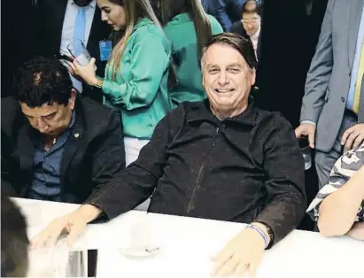  ?? Age ?? Jair Bolsonaro ayer en la sede del Partido Liberal en Brasilia