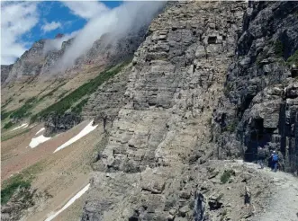  ??  ?? Highline Trail in Montana’s Glacier National Park.