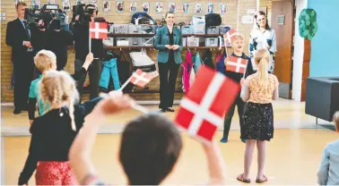  ?? HENNING BAGGER / RITZAU SCANPIX / AFP VIA GETTY IMAGES FILES ?? Denmark became the first country in Europe to reopen its schools in April, after evidence suggested children usually
don’t become very ill with COVID-19.