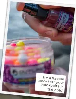  ?? ?? Try a flavo boost for yo hookbaits the col