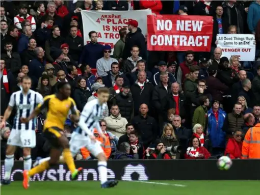  ??  ?? Arsenal fans are restless (Getty)