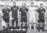  ??  ?? Çast para ndeshjes Laçi-Partizani 0-0
