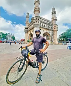  ?? — DC ?? 35-year-old Muhammad Ashraf at Charminar on Tuesday.