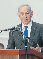  ?? ?? El «premier» israelí, Benjamin Netanyahu