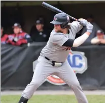  ?? KYLE FRANKO — TRENTONIAN FILE PHOTO ?? Rider’s Luke Lesch knocked in seven runs in the team’s opening series of the season.