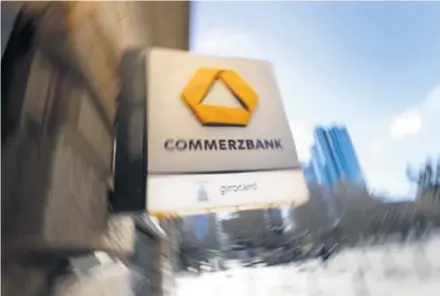  ?? REUTERS ?? Commerzban­k od 17. ožujka pregovara o spajanju s Deutsche Bank