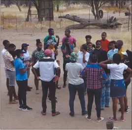  ?? Photo: Contribute­d ?? Being equipped… Some Afrox Leadership Academy members receiving annual leadership training at Okahandja.