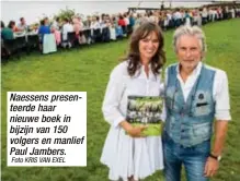  ?? Foto KRIS VAN EXEL ?? Naessens presenteer­de haar nieuwe boek in bijzijn van 150 volgers en manlief Paul Jambers.