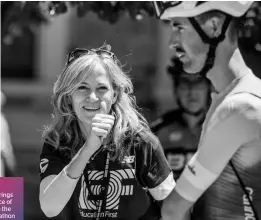  ??  ?? Wittenberg brings her experience of working with the New York Marathon into her role at EF Education- Nippo