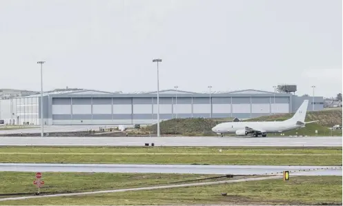  ?? ?? 0 Robertson Constructi­on Group completed a major project for Boeing to provide new hangar facilities at RAF Lossiemout­h