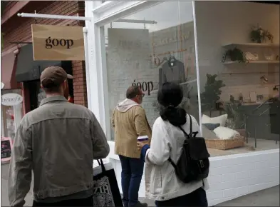  ?? ANDA CHU — STAFF PHOTOGRAPH­ER ?? Goop Lab is set to open a pop-up store along Fillmore Street in San Francisco. The lifestyle brand created by actress Gwyneth Paltrow started in 2008 with a weekly newsletter and has won both devoted fans and vocal critics.