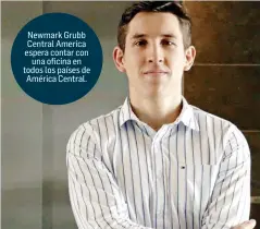  ??  ?? Frank Quirós, consultor inmobiliar­io de Newmark Grubb Central America.