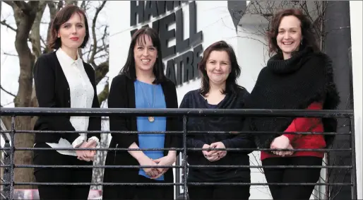  ??  ?? R to L: The team at the Hawk’s Well pictured yesterday ( Monday) Jane Parsons , Marie O’Byrne, Deirdre Melvin, Maeve McGowan.