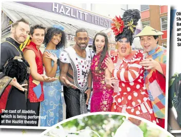  ??  ?? The cast of Aladdin,aladdin which is being performed at the Hazlitt theatre