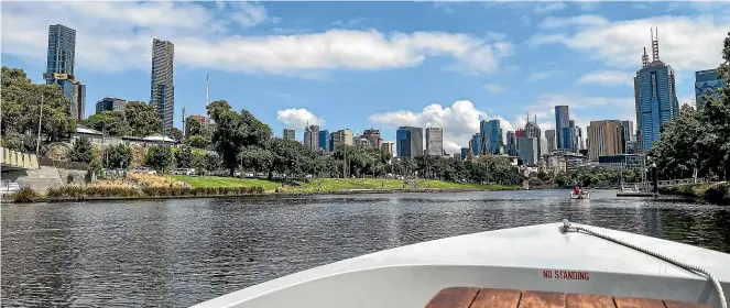  ?? ?? GoBoat offers a unique way to explore Melbourne along the Yarra River.