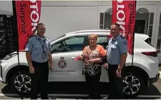  ?? Photo: Contribute­d ?? NEW INITIATIVE: Inspecting the new vehicle are (from left) Steven Zsombok, Rosemary Morley and Peter Baron.