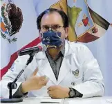  ?? CORTESÍA: SECRETARÍA DE SALUD ?? Secretario de
Salud en Hidalgo