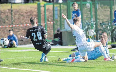  ?? FOTO: JOSEF KOPF ?? Auch gegen die TSG Tübingen wird der FC Wangen vollen Einsatz bringen müssen, um etwas Zählbares zu erreichen.