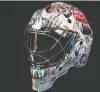  ?? LUNE ATTIC FILMS ?? Goaltender Carey Price's new mask features artwork by Jordon Bourgeault.