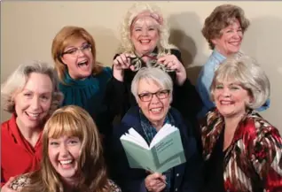  ?? LYNNE JAMIESON PHOTO ?? Back row, from left: Alexandra Chappell as Annelle, Kimberly Jonasson as Truvy, Julie Tisdale as Ouiser. Front row, from left: Deb Dagenais as M’Lynn, Jennifer Graham as Shelby, director Diane Brokenshir­e, Kelly Kimpton as Clairee.
