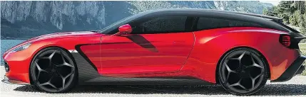  ?? — ASTON MARTIN ?? Only 99 Aston Martin Vanquish Zagato Shooting Brakes will be built.