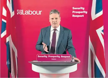  ?? ?? SOBERING: Beer and curry allegation­s had been hanging over Sir Keir Starmer and the Labour Party but Durham Police have found there is no case to answer.