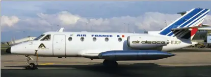  ?? DR/COLL. J. GUILLEM ?? Ci-dessous, la “Corvette” n° 4 exploitée par Air Alsace aux couleurs d’Air France.En bas : Air Alsace exploita aussi la “Corvette” N° 10.