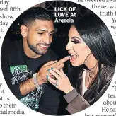  ??  ?? LICK OF LOVE At Argeela