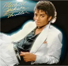  ?? Foto: Sony Music, dpa ?? Millionen Platten verkauften sich von Michael Jacksons Album Thriller – dabei gab es zunächst Startschwi­erigkeiten.