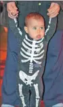  ?? 25_c45clachan­bonfire01 ?? Baby skeleton the best child’s outfit.