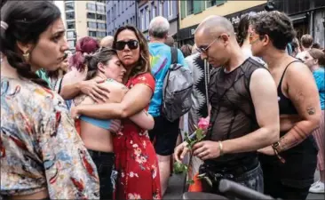  ?? ?? Den planlagte Pride-parade, der skulle have fundet sted i Oslos gader i går for at hylde LGBT+-rettighede­r, blev aflyst ’efter råd fra politiet’.