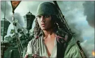  ?? DISNEY VIA AP ?? Johnny Depp returns as Jack Sparrow in the latest “Pirates of the Caribbean” film.