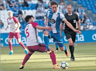  ??  ?? EL LÍDER. Pedro Mosquera ha sido el elegido para ser el capitán del Depor durante la próxima campaña.