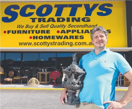  ??  ?? Scottys Trading Post owner Murray Alderson pictured at the new Bundall store. Picture: Glenn Hampson