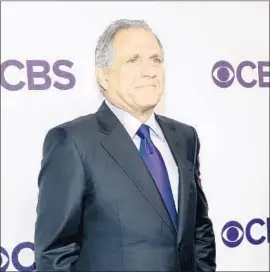  ?? Taylor Hill FilmMagic ?? LESLIE MOONVES, chairman and CEO of CBS, is the subject of an investigat­ion by two firms hired by the company to look into sexual harassment allegation­s.