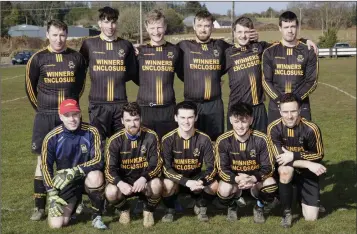  ??  ?? Carnew AFC, who overcame Roundwood in their Andy McEvoy Premier 1 match on Sunday.