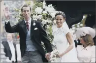  ?? PICTURE: PA ?? HAPPY DAY: Pippa Middleton and James Matthews at St Mark’s Church, in Englefield, Berkshire, following their 2017 wedding.