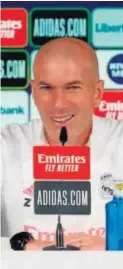  ??  ?? Zinedine Zidane Entrenador del Real Madrid