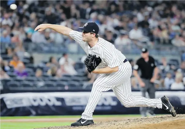  ?? — GETTY IMAGES FILES ?? Seattle acquired a pair of relievers, including Adam Warren from the New York Yankees, in an attempt to bolster its bullpen.
