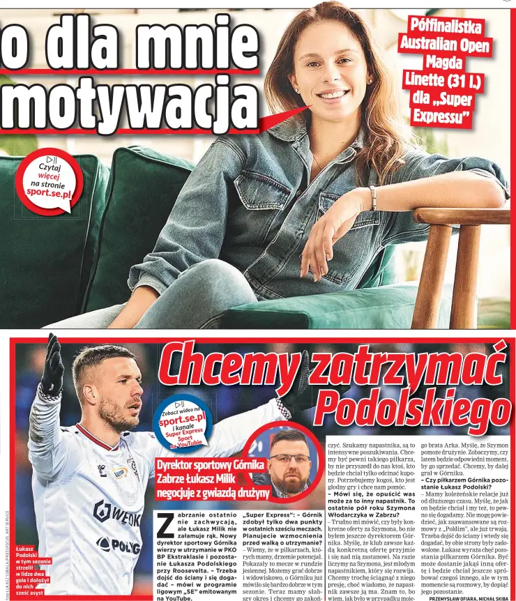  ?? ?? Łukasz Podolski w tym sezonie strzelił w lidze dwa gole i dołożył do nich sześć asyst