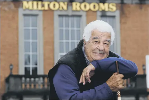  ??  ?? Star of Italian gastronomy, Antonio Carluccio, visiting Malton in 2011. He died yesterday morning aged 80.