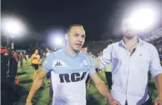  ??  ?? ► Marcelo Díaz, feliz por su título en Argentina.