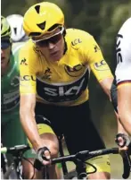  ??  ?? Chris Froome Team Sky in 2017