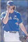  ?? CP PHOTO ?? Toronto Blue Jays relief pitcher Jason Grilli during a recent game in Toronto.