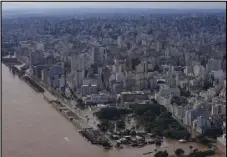  ?? ASSOCIATED PRESS ?? The city of Porto Alegre is flooded Wednesday after heavy rain in Porto Alegre, Rio Grande do Sul state, Brazil.